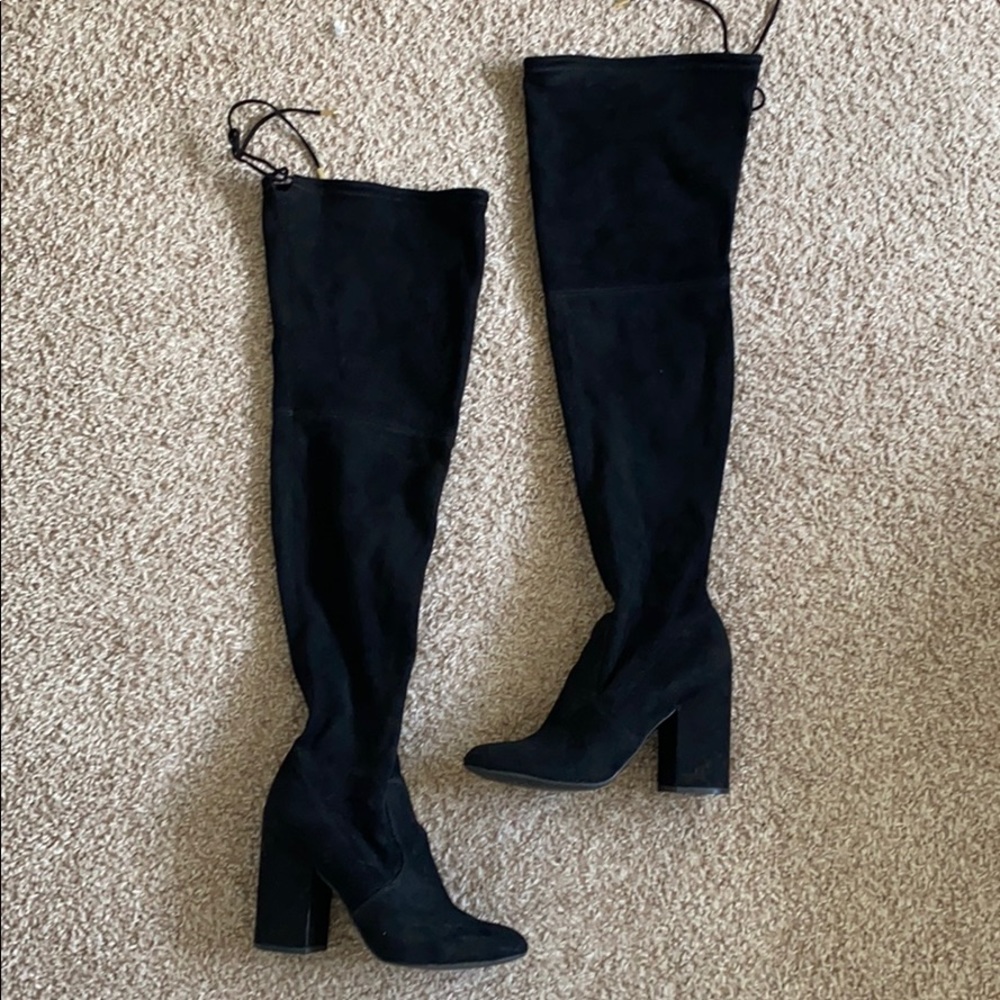 Over the knee boots with heel